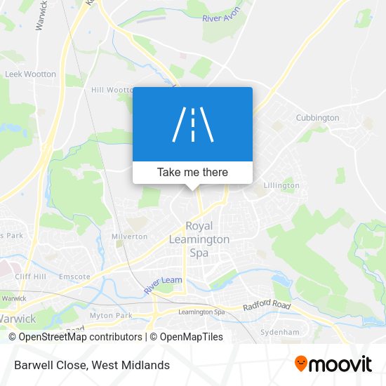 Barwell Close map