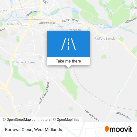 Burrows Close map