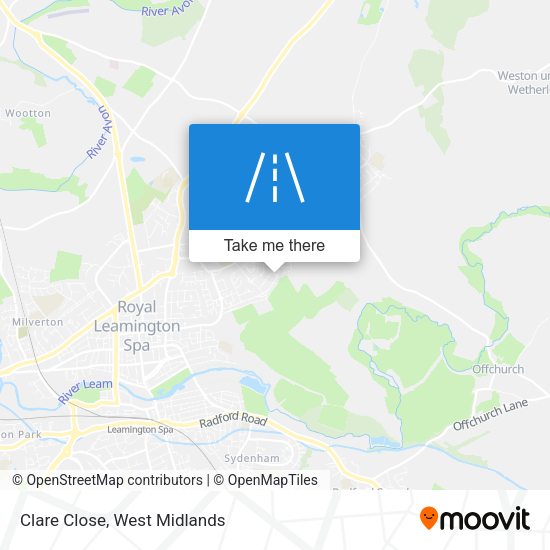 Clare Close map
