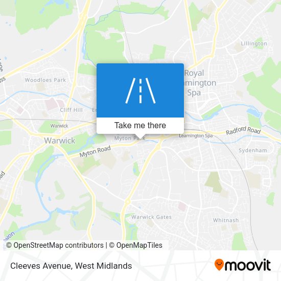Cleeves Avenue map