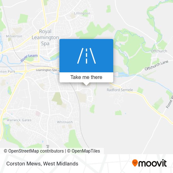 Corston Mews map