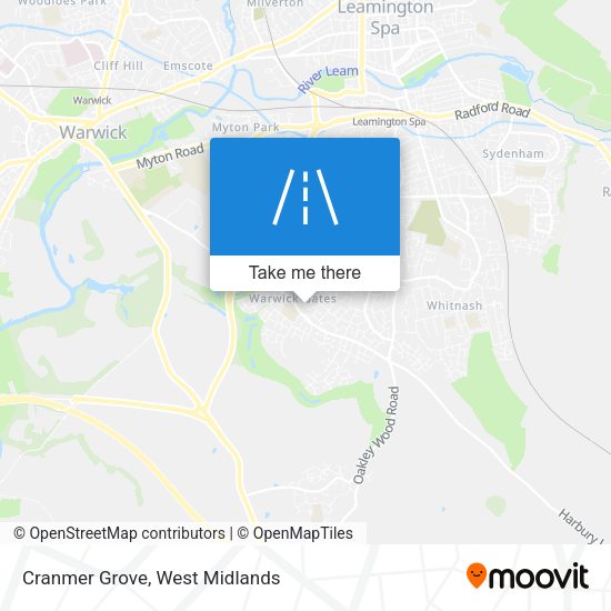 Cranmer Grove map