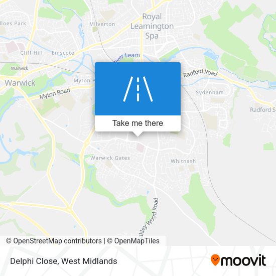 Delphi Close map