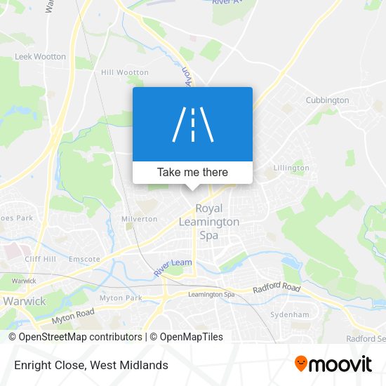 Enright Close map