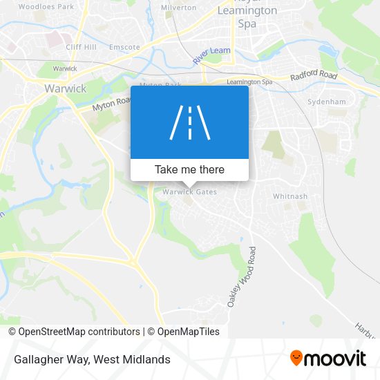 Gallagher Way map