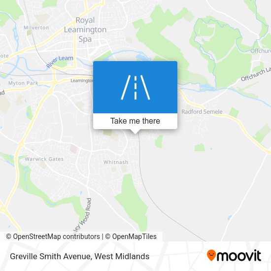 Greville Smith Avenue map