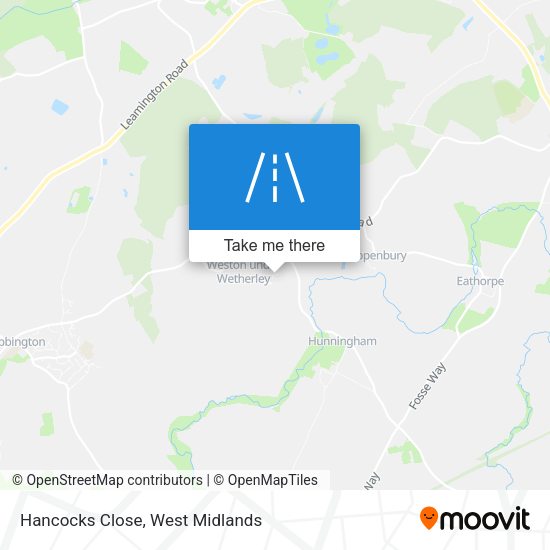 Hancocks Close map