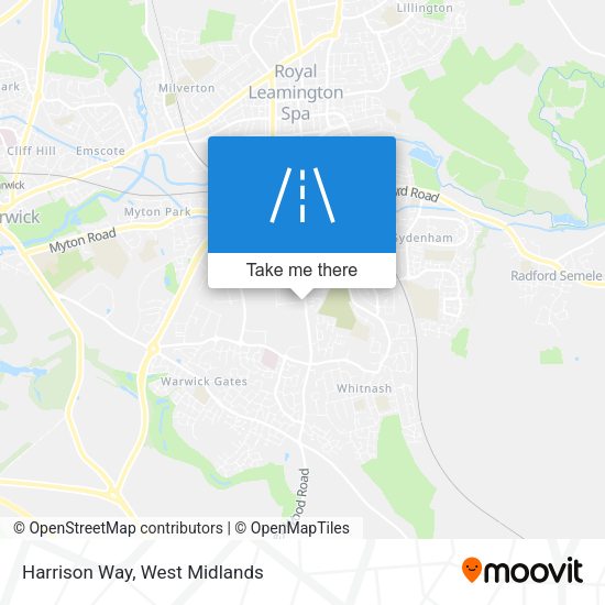 Harrison Way map