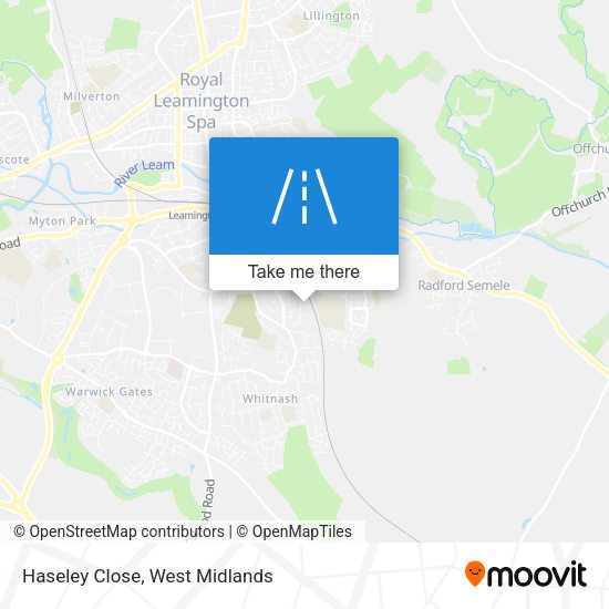 Haseley Close map
