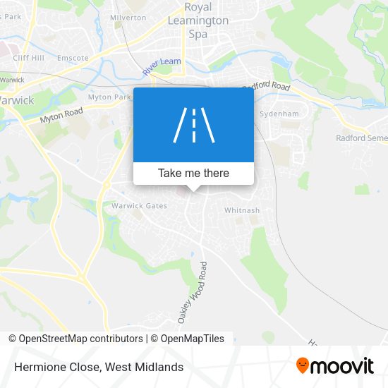 Hermione Close map