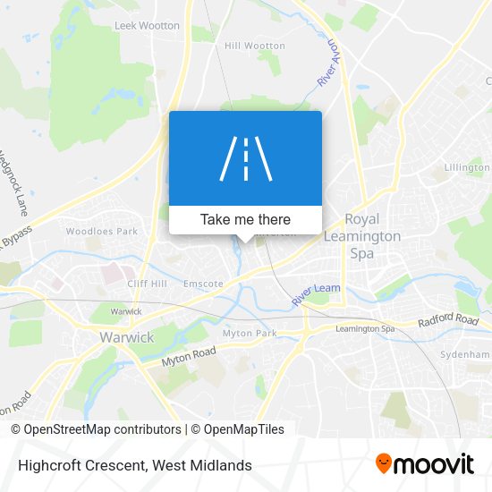 Highcroft Crescent map