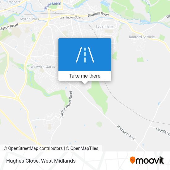 Hughes Close map
