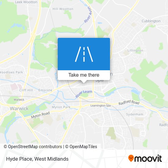Hyde Place map