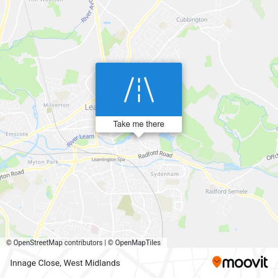 Innage Close map