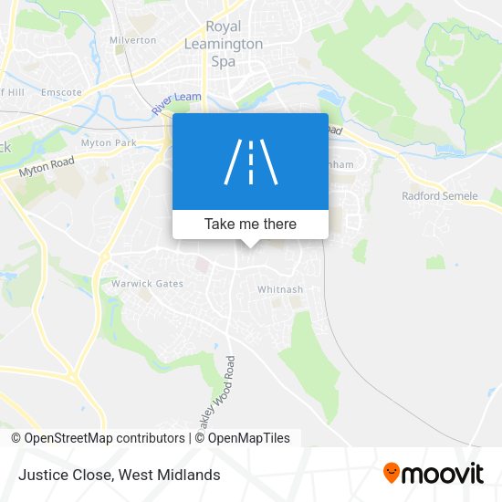 Justice Close map