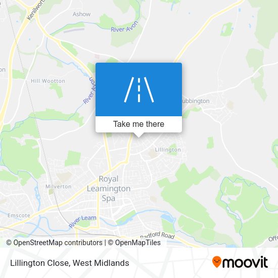 Lillington Close map