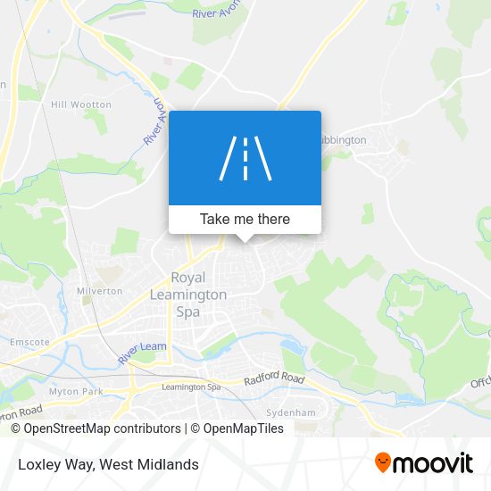Loxley Way map