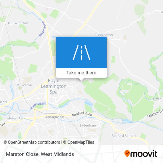 Marston Close map