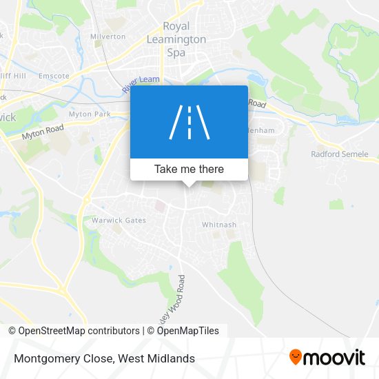 Montgomery Close map