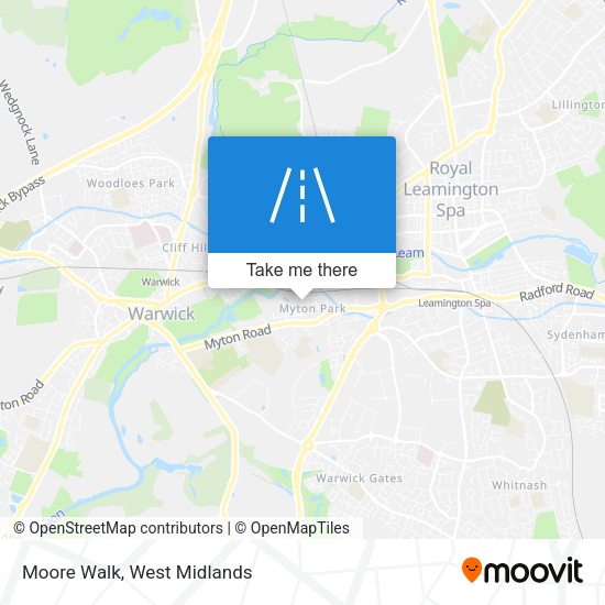 Moore Walk map