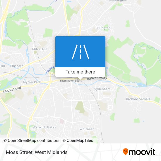 Moss Street map