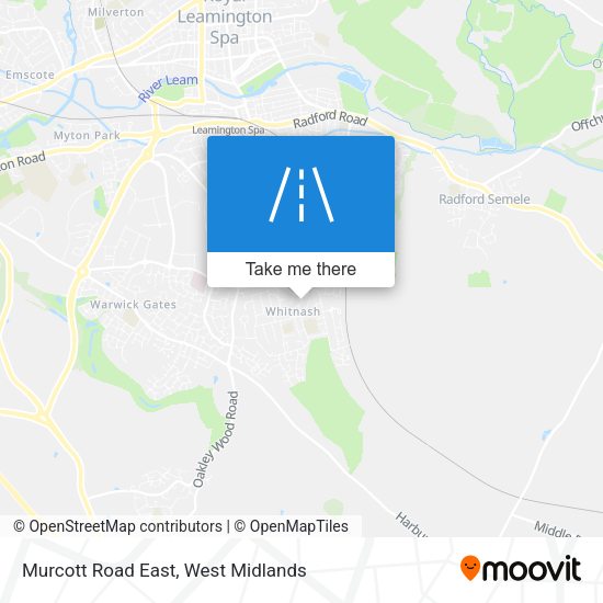 Murcott Road East map
