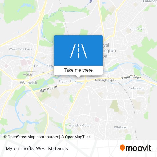 Myton Crofts map