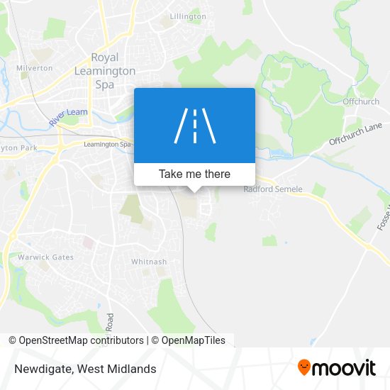 Newdigate map