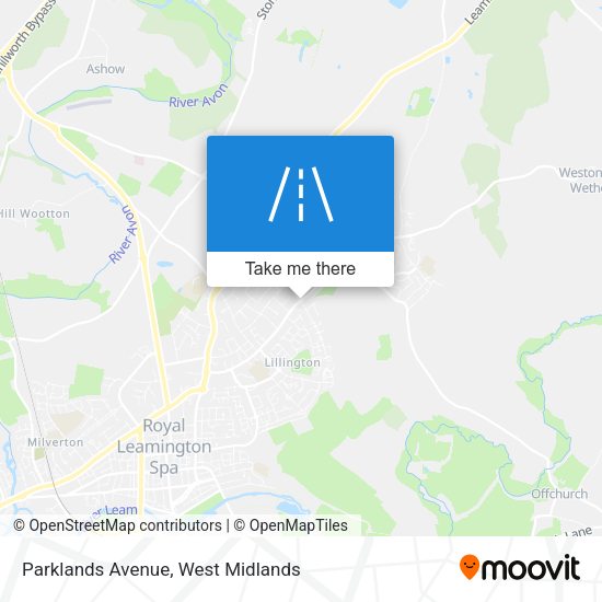 Parklands Avenue map