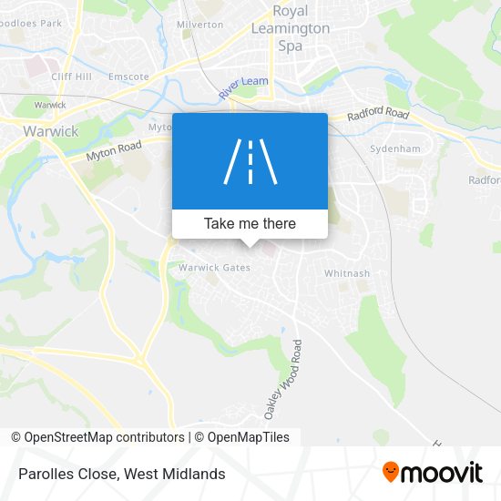 Parolles Close map