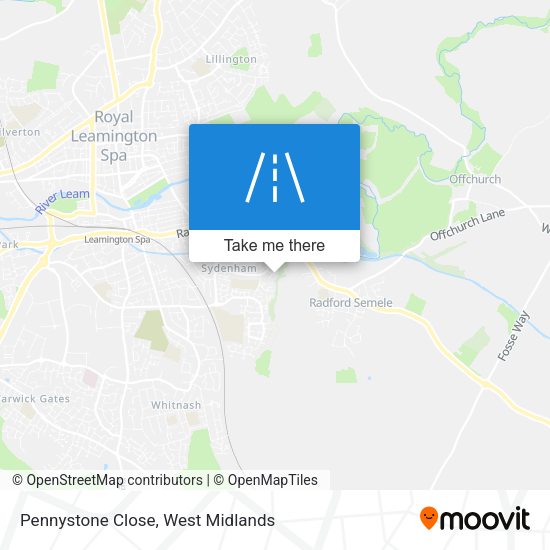 Pennystone Close map