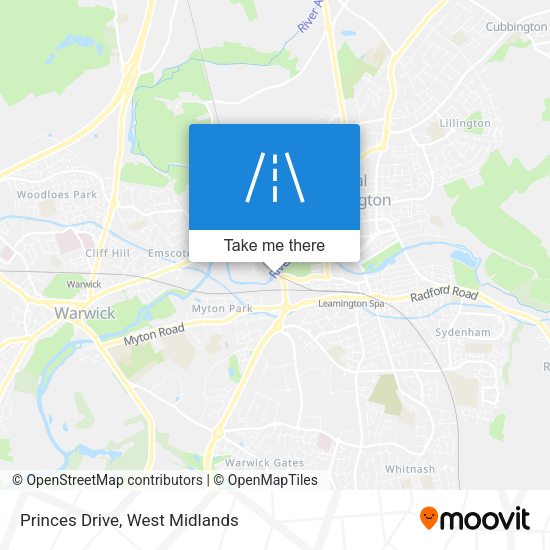 Princes Drive map