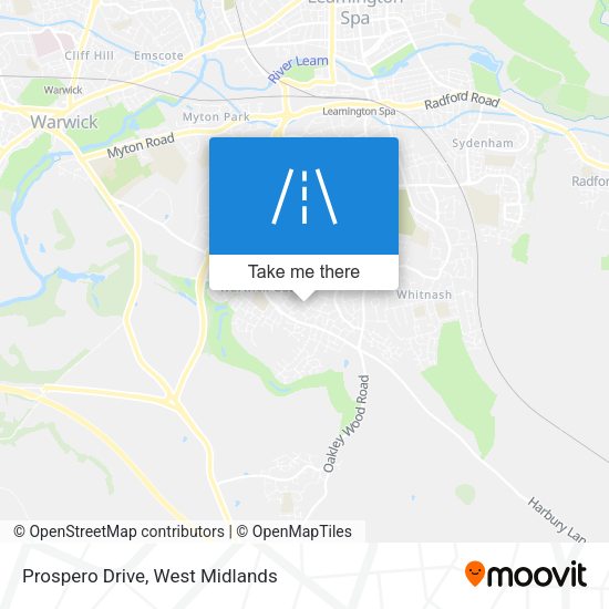 Prospero Drive map