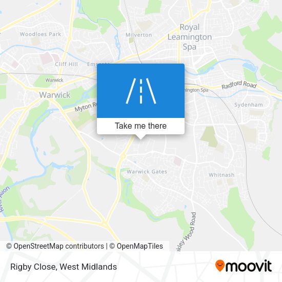 Rigby Close map