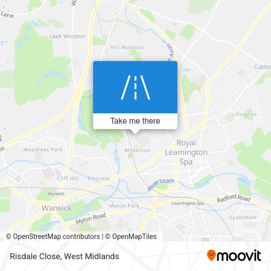 Risdale Close map