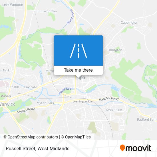 Russell Street map