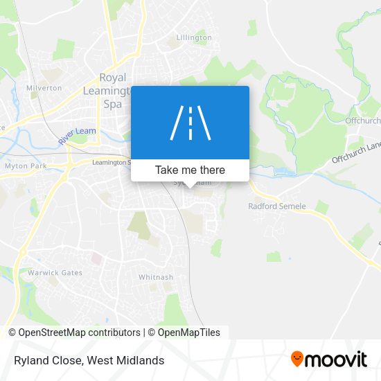 Ryland Close map