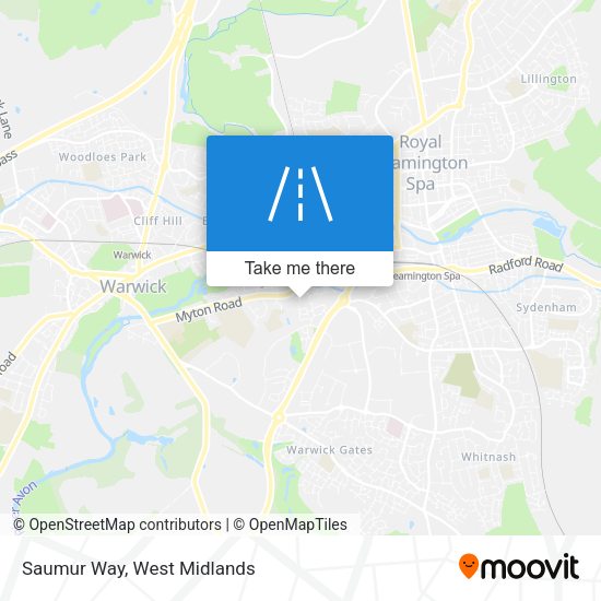 Saumur Way map
