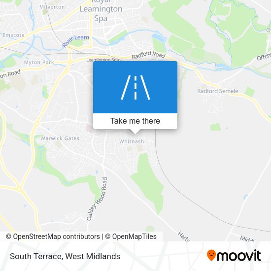 South Terrace map