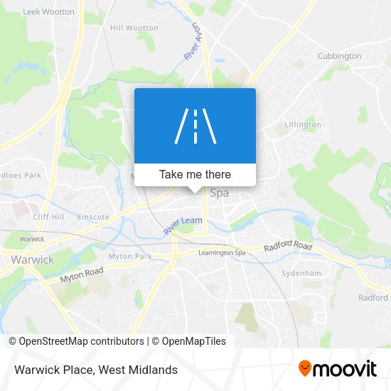 Warwick Place map