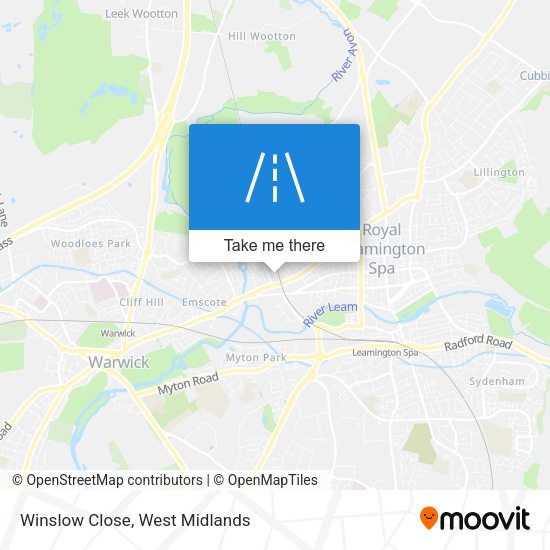 Winslow Close map