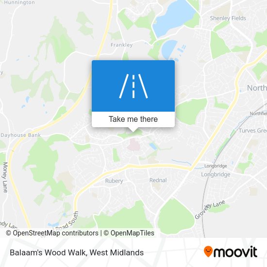 Balaam's Wood Walk map