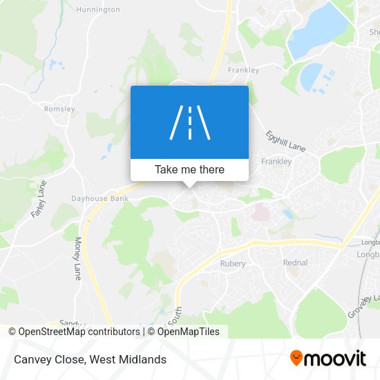 Canvey Close map