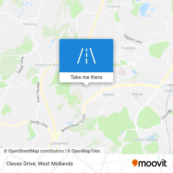Cleves Drive map