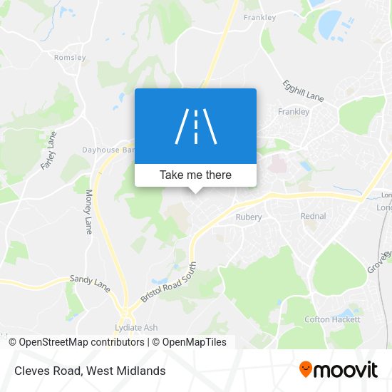 Cleves Road map