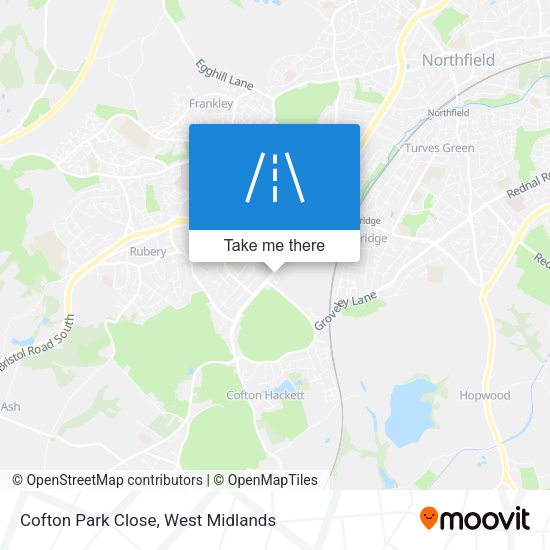 Cofton Park Close map
