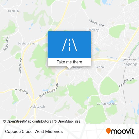 Coppice Close map