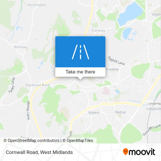 Cornwall Road map