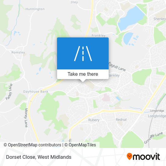 Dorset Close map