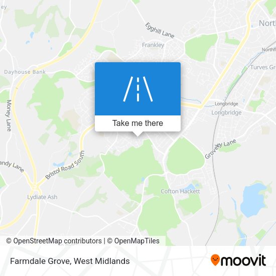 Farmdale Grove map